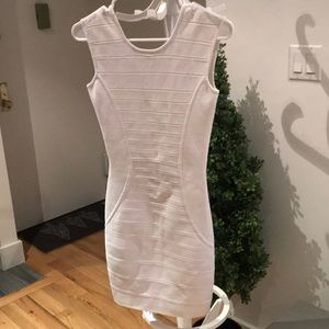 White bandage dress